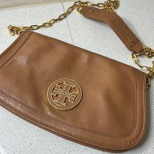 Tan Tory Burch Crossbody Handbag